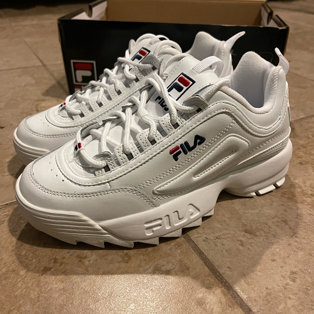 Fila Disruptor II Premium 6.5 never worn new still in box, tag is still in box.